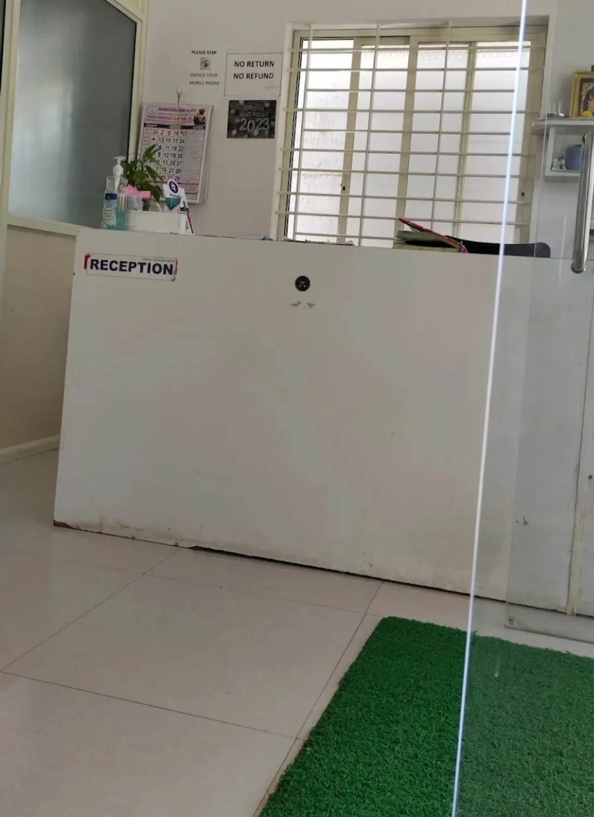 Clinic reception area